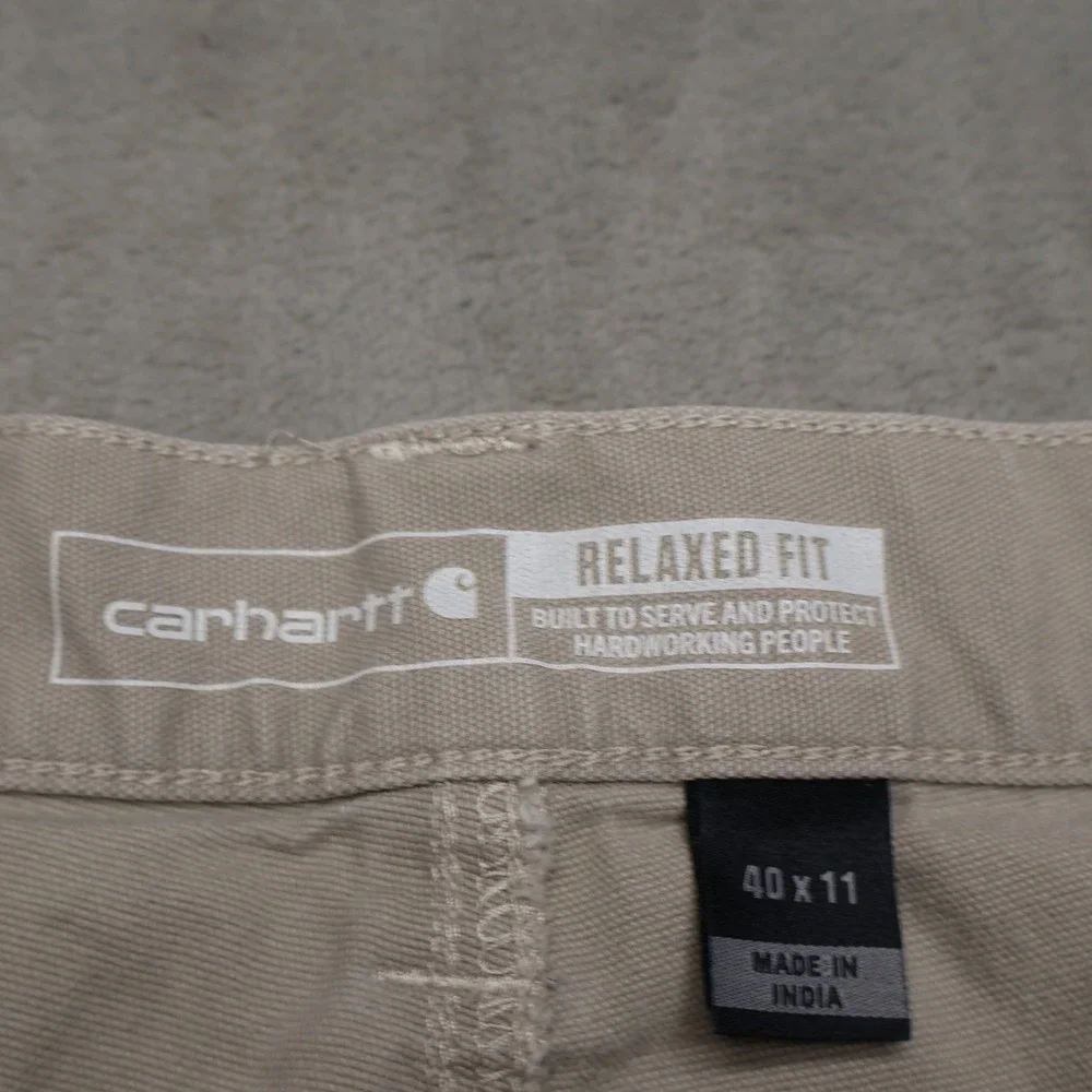 Carhartt Shorts Mens 40 Beige Relaxed Fit Rugged Flex 11